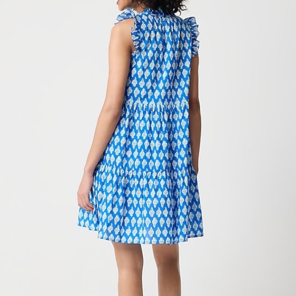 NWOT / J.crew factory Ruffle-sleeve tiered beach dress - Picture 3 of 8